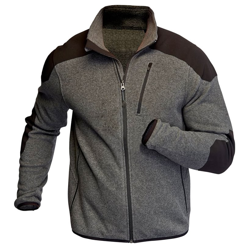Men's Outdoor Color Block Warm And Breathable Tactical Jacket