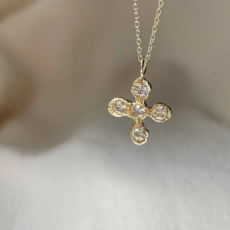 Women's Crystal Cross Pendant Necklace