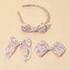3PCS Lovely Floral Bowknot Hair Band Pins Set for Babies