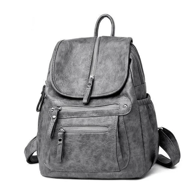Vintage Casual Large Capacity Soft Backpack