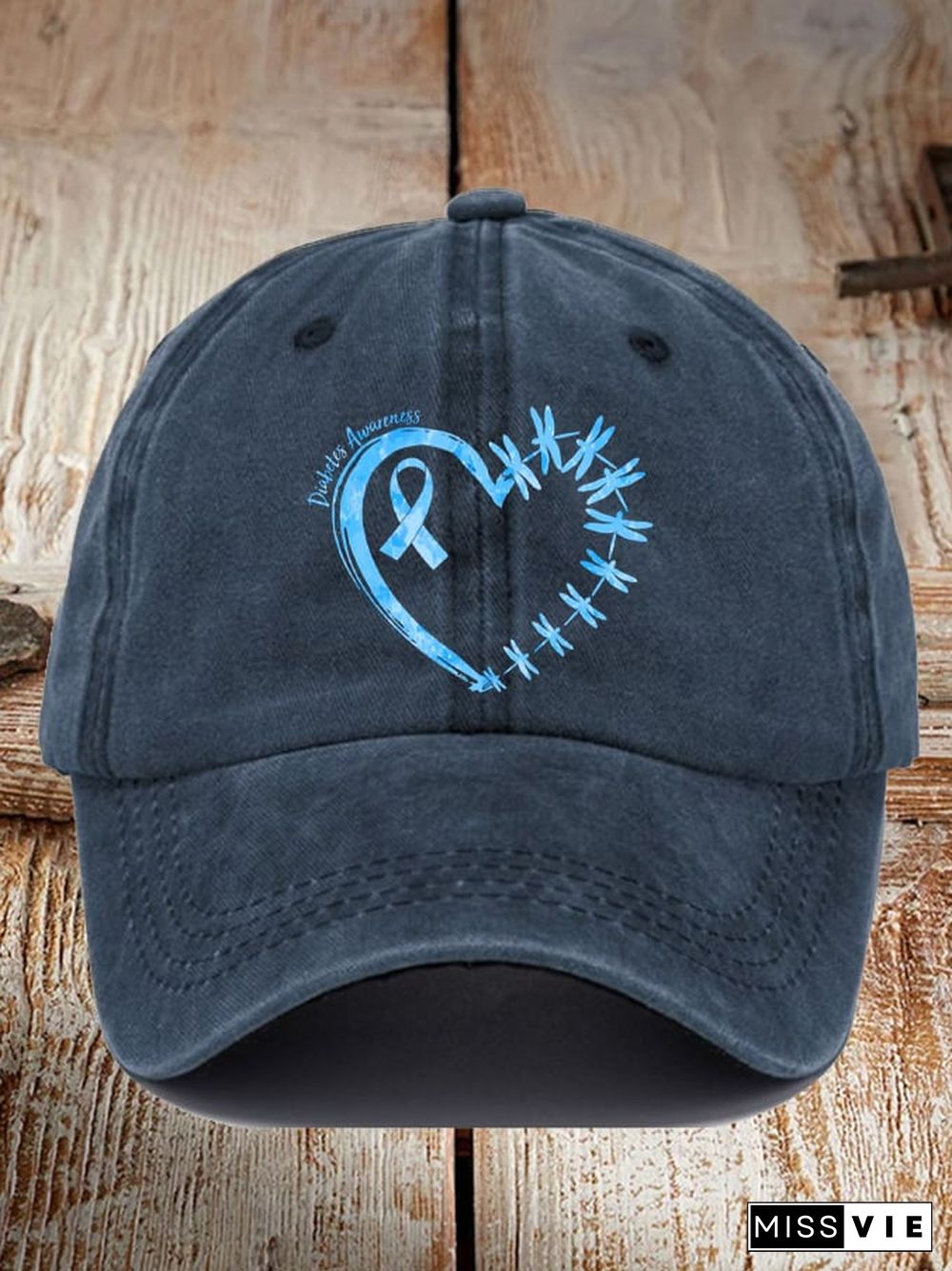 Unisex Diabetes Awareness Dragonfly Print Hat