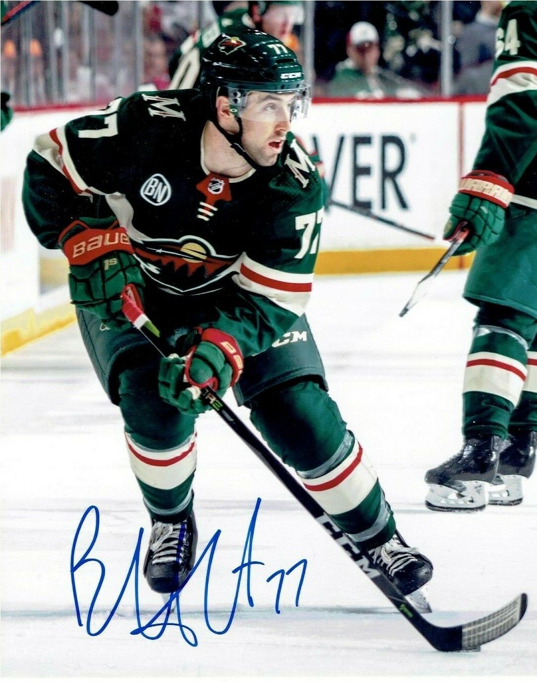 BRAD HUNT autographed SIGNED MINNESOTA WILD 8X10 Photo Poster painting