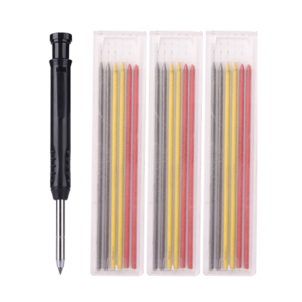 

Solid Carpenter Pencil Set Deep Hole Marker Pens Woodworking Marking Tools, 501 Original