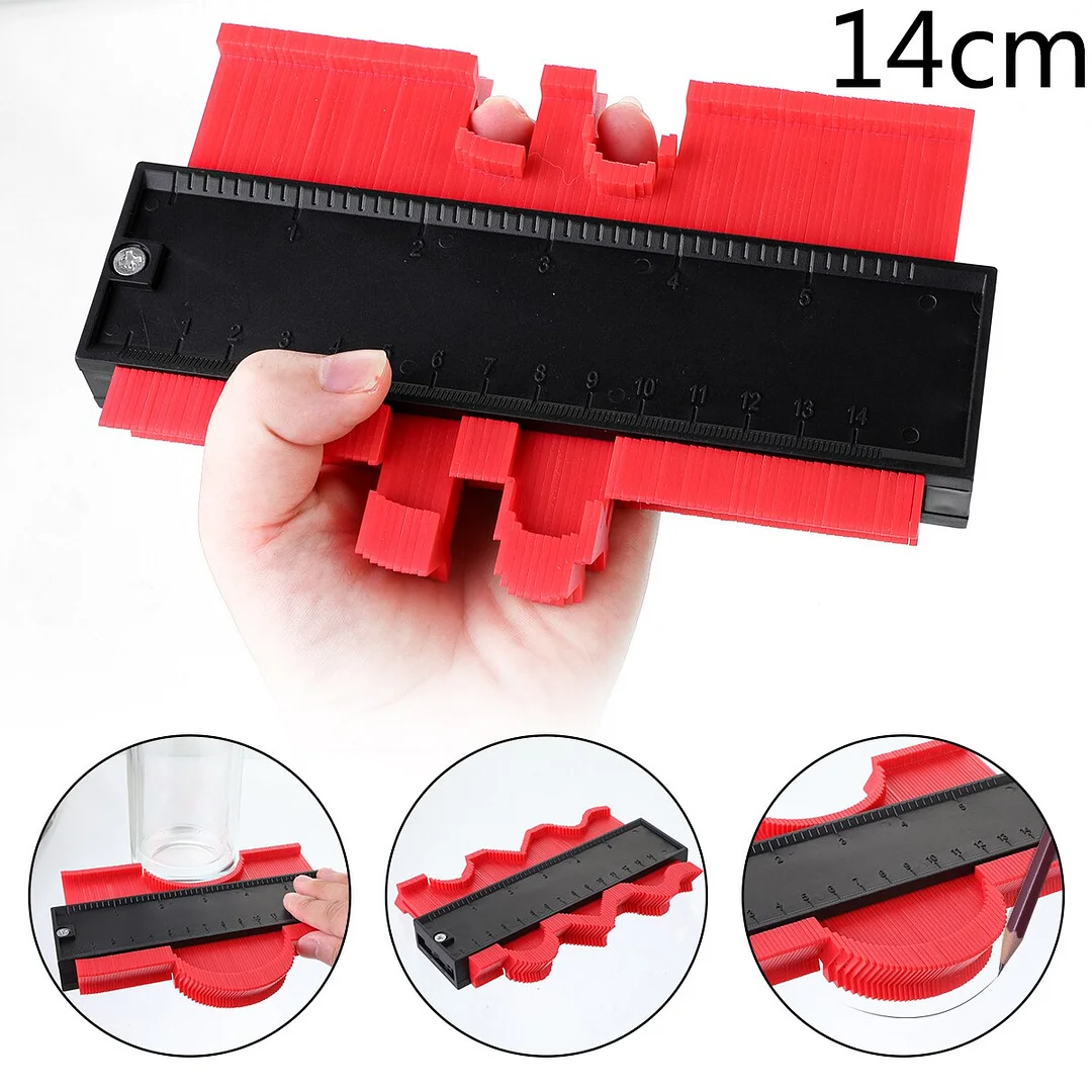 14/25/50Cm Contour Gauge Plastic Profile Copy Contour Gauges Standard Wood Marking Tool | IFYHOME