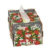 (US Local)Xmas Snowman Diamond Painting Tissue Box Wooden Diamond Art Tissue Storage Box
