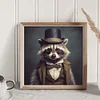 Raccoon-11CT Stamped Cross Stitch 40*40cm