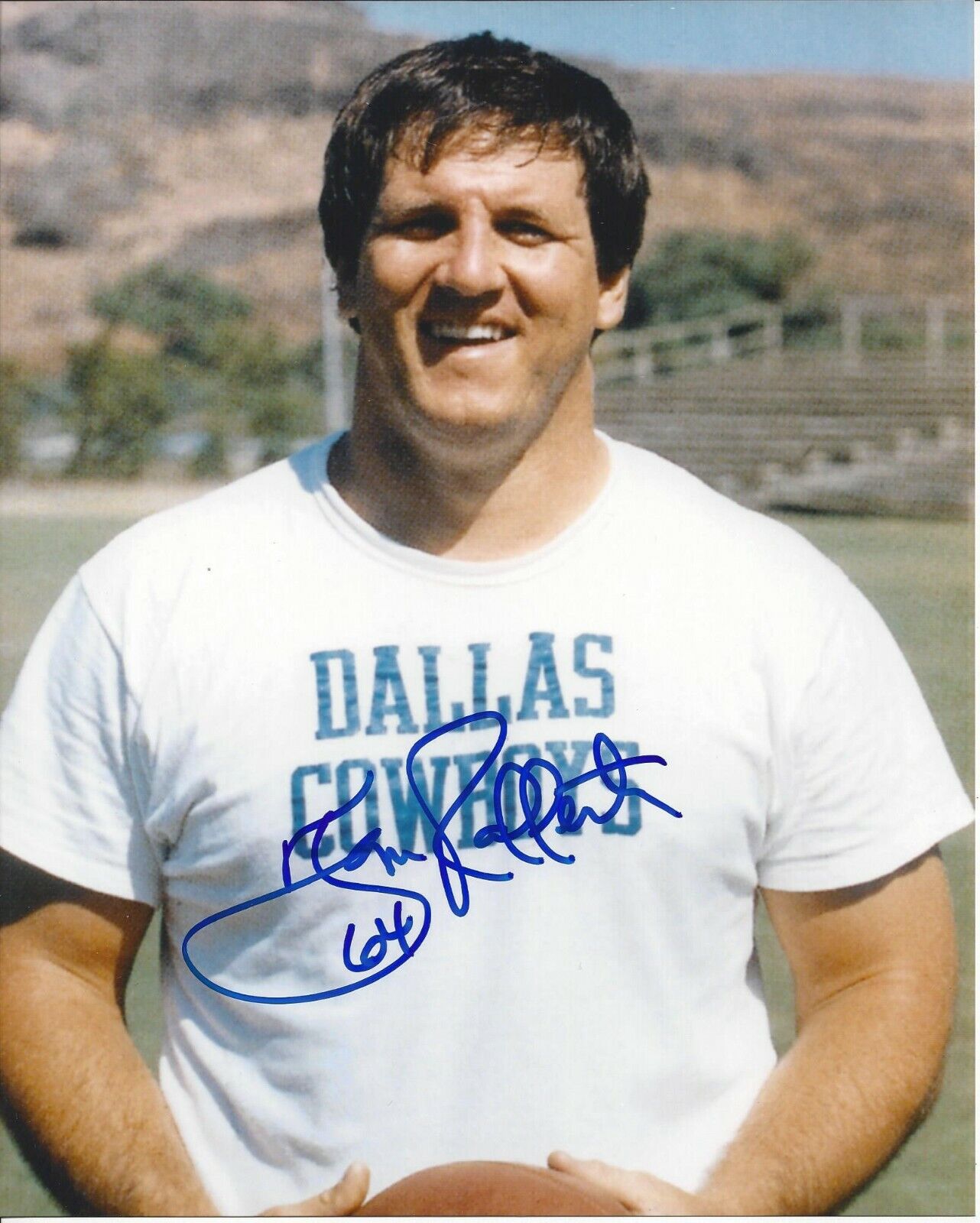 Tom Rafferty Autographed 8x10 Dallas Cowboys#1