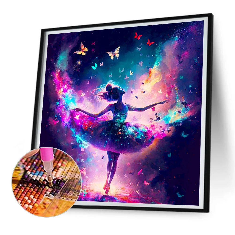 Diamond Painting - Full Round Drill - Ballet Dancer(Canvas|30*30cm)