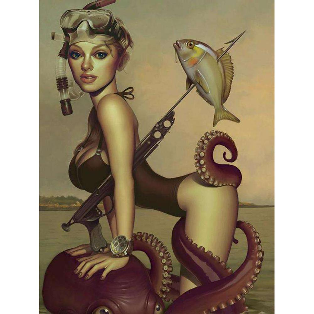 

40*30CM - Round Drill Diamond Painting - Beauty, 501 Original