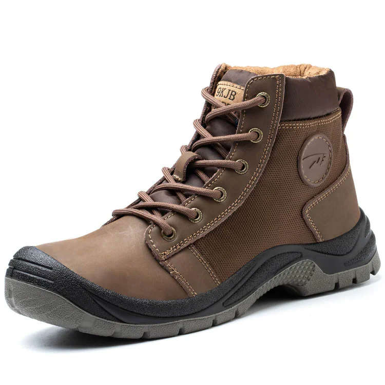 Non-Slip Puncture Resistant Waterproof Winter Steel Toe Work Boots