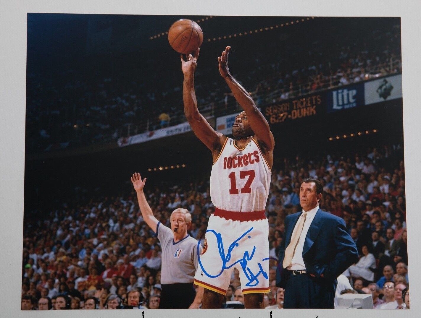 GFA Houston Rockets * MARIO ELIE * Signed 11x14 Photo Poster painting M2 COA