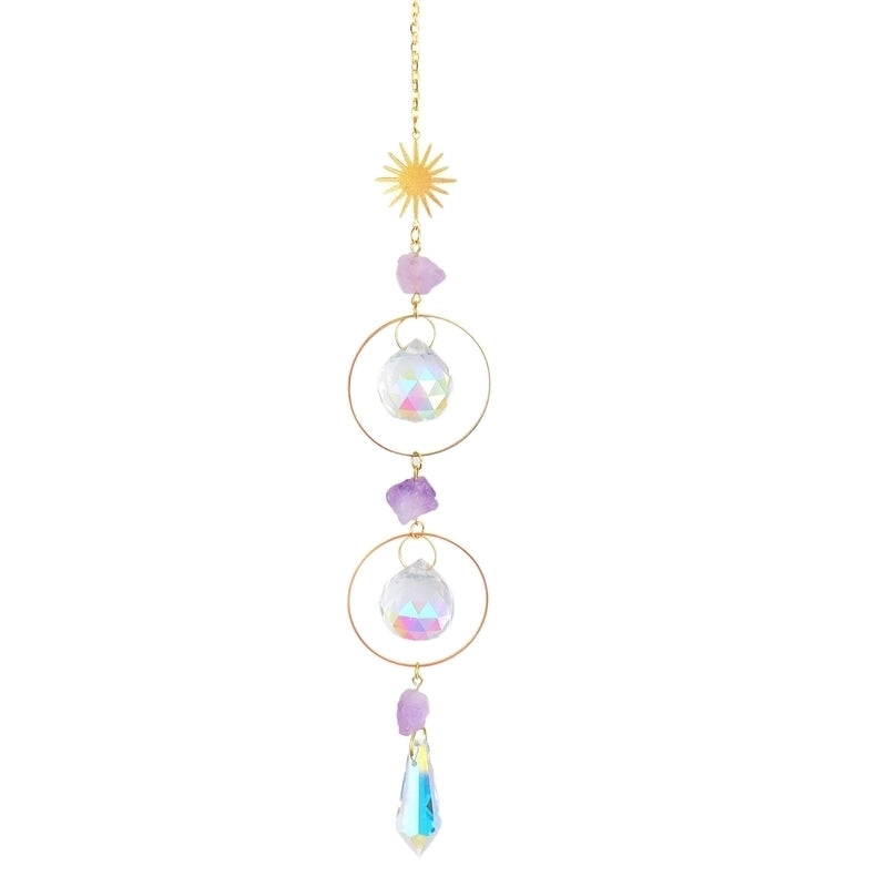 Artistic Moon Water Droplets Crystal Pendant