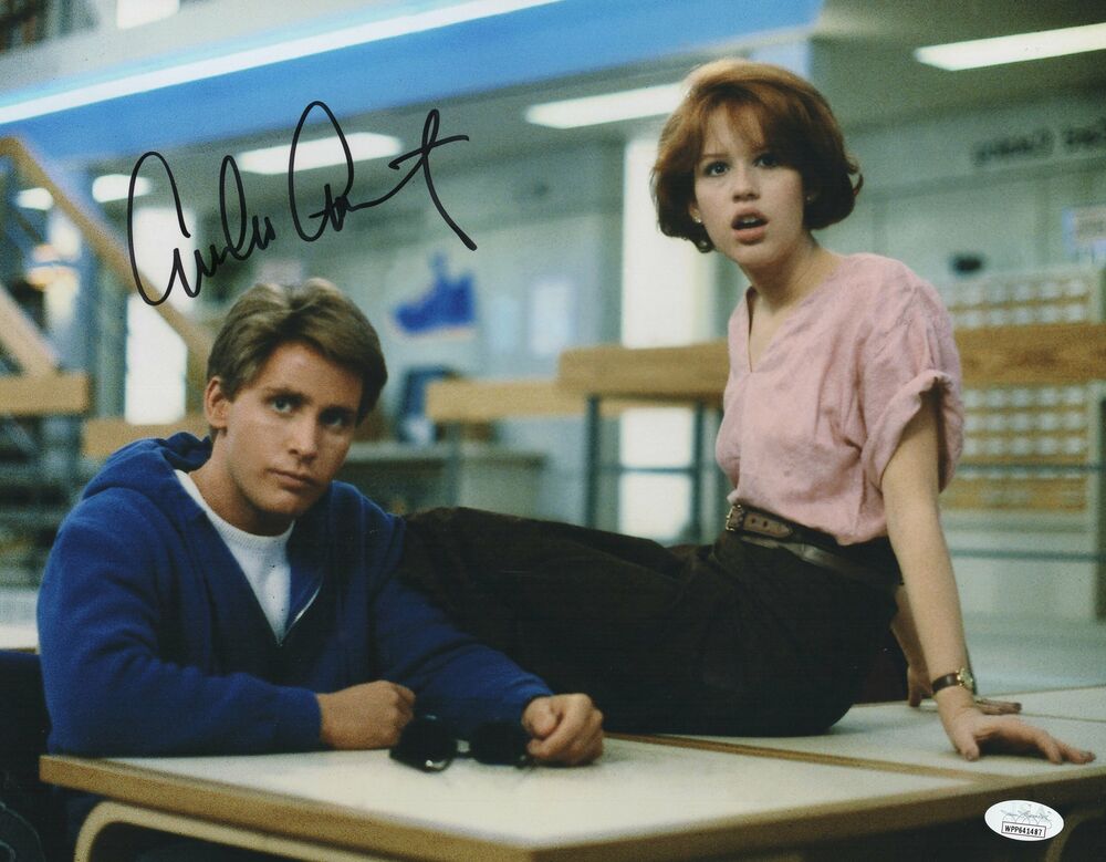 Emilio Estevez Autograph 11x14 Photo Poster painting The Breakfast Club Signed  3