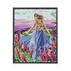 (Counted/Stamped) 14CT Lavender Girl - Cross Stitch 28*34cm/11.02*13.39in(Brand)