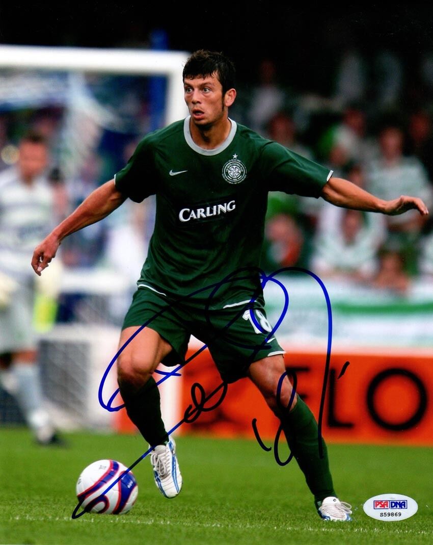 Massimo Donati SIGNED 8x10 Photo Poster painting Celtic Palermo *VERY RARE* PSA/DNA AUTOGRAPHED