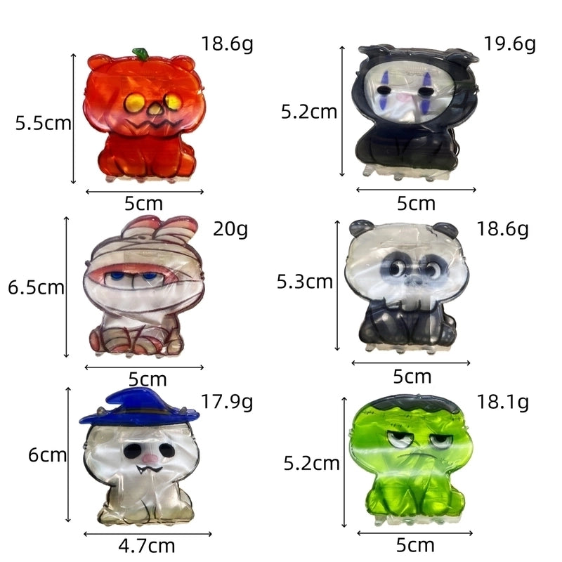 Halloween Cute Women’s Cartoon Acetic Acid Sheets Hair Claws