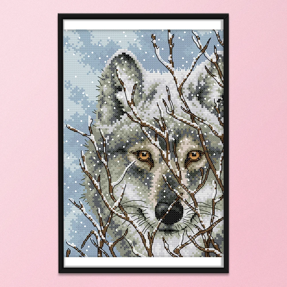 14ct Stamped Cross Stitch - Wolf(21*30cm)
