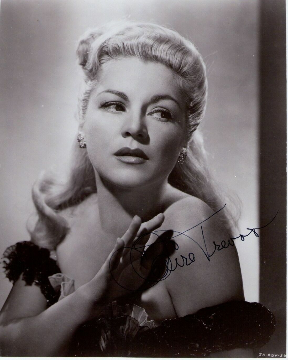 CLAIRE TREVOR, ACTRESS (DECEASED) AUTOGRAPHED 8X10 Photo Poster painting WITH COA