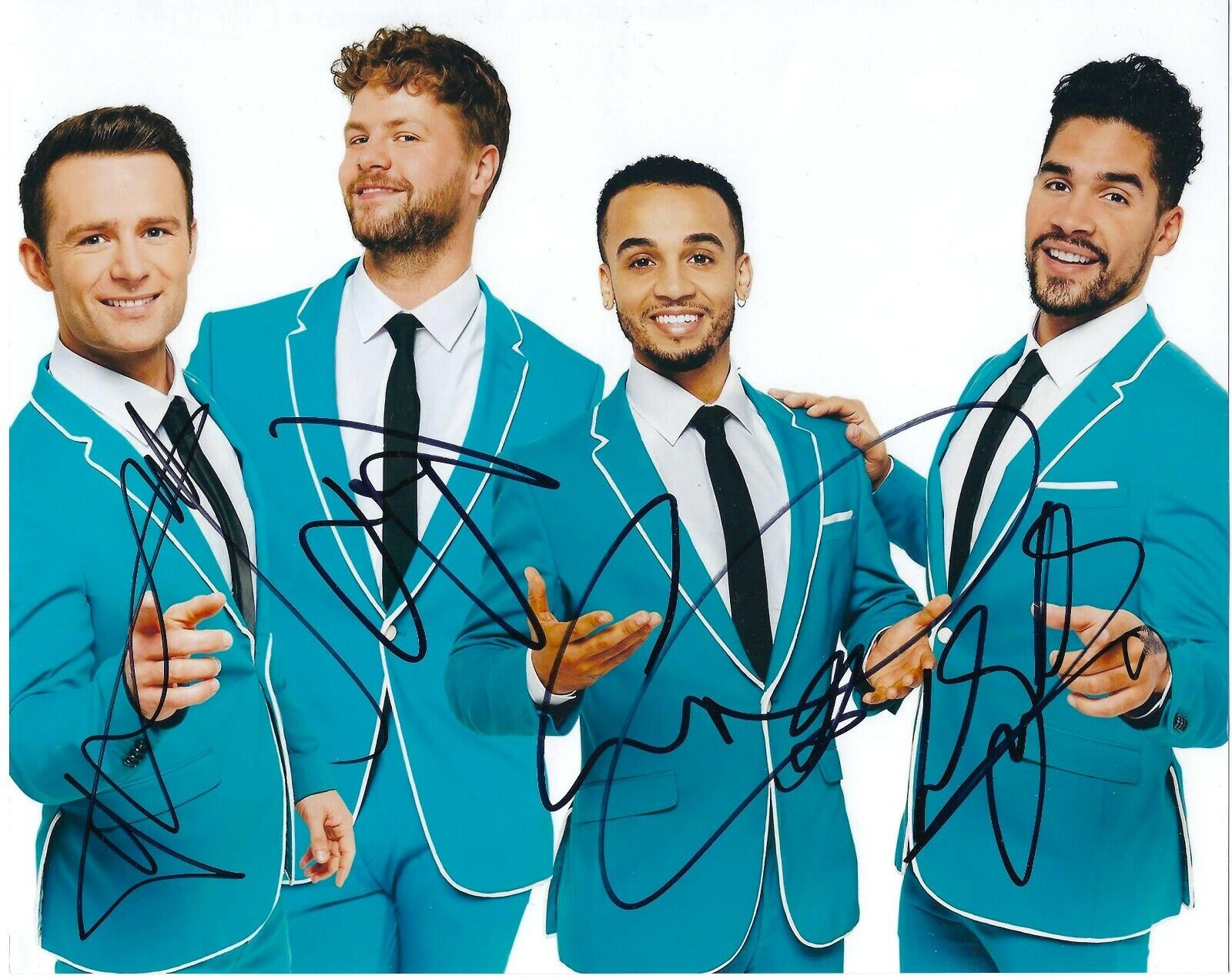 HARRY JUDD JAY McGUINESS LOUIS SMITH ASTON MERRYGOLD SIGNED 8x10 Photo Poster painting UACC