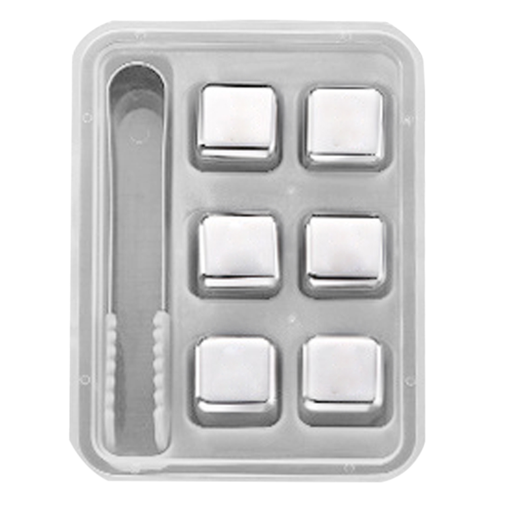 

Stainless Steel Whiskey Ice Cube Reusable Wine Beer Cooler Bar KTV Supplies, 501 Original