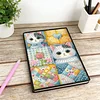Cat 5D DIY Diamond Art Painting Notebook Kit 50 Pages A5 Rhinestone Art Painting Notebook Kit for Adults Beginners Holiday Birthday Gift