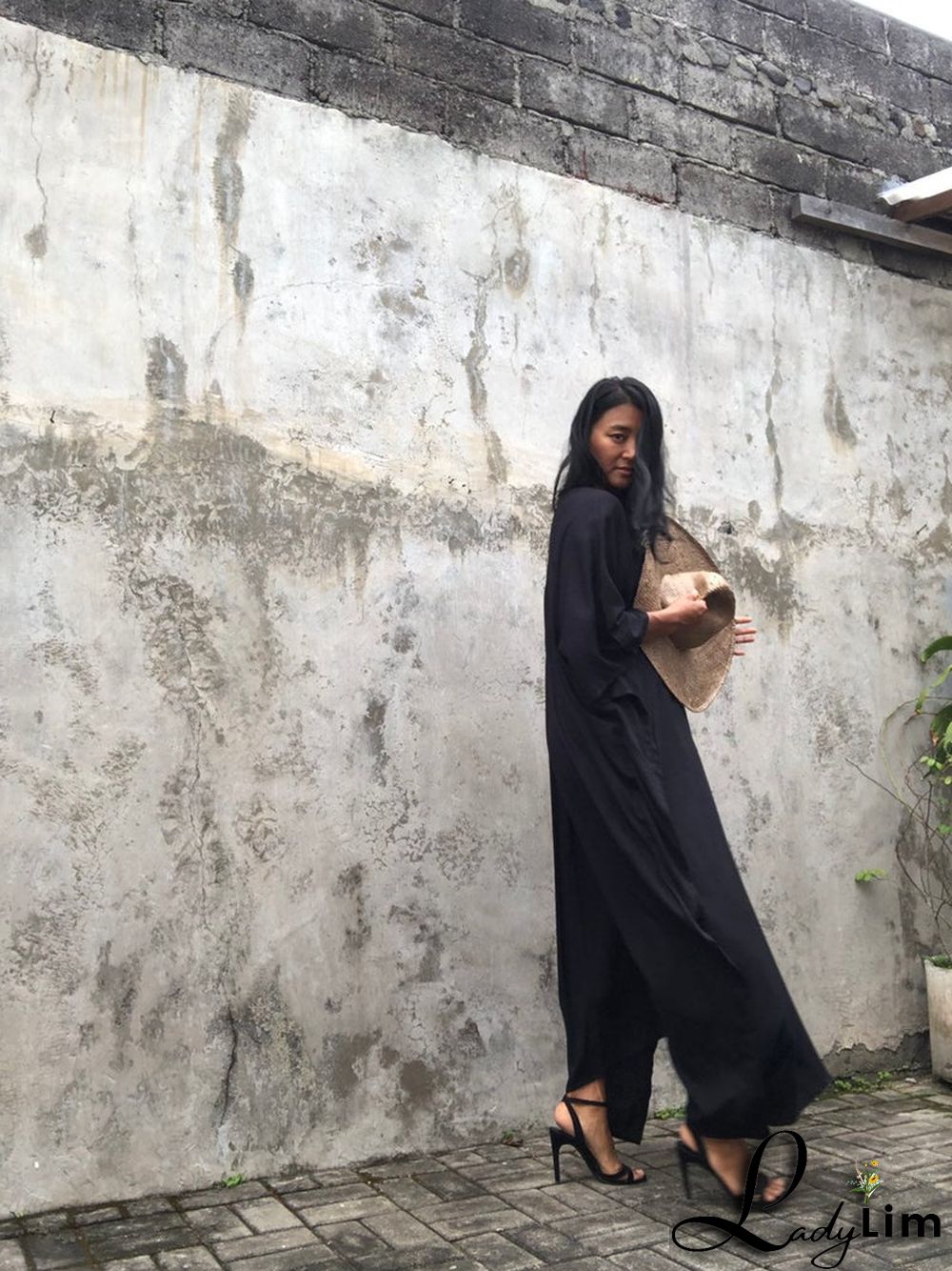 V Neck Solid Color Beach Cover Up