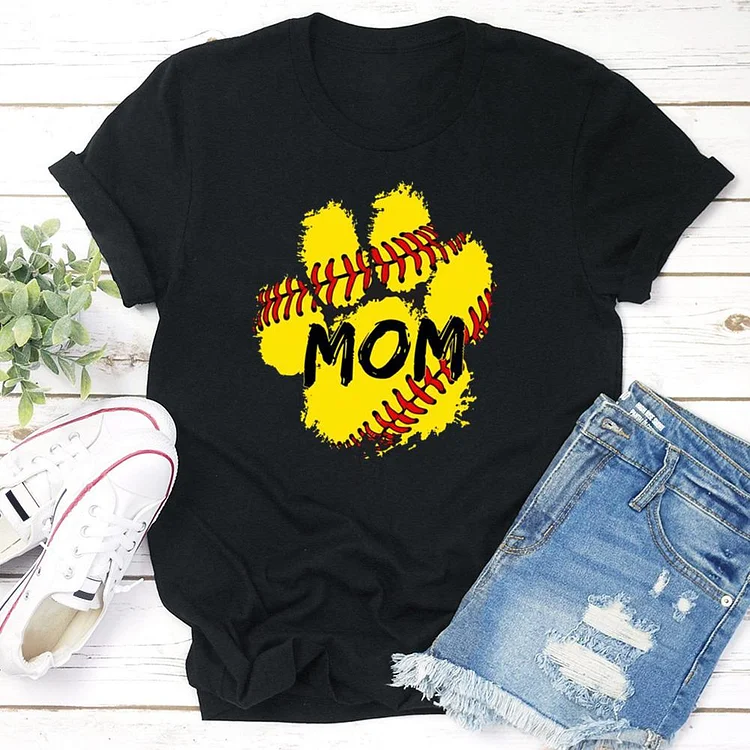 AL™ softball mom T-shirt Tee - 01371-Annaletters