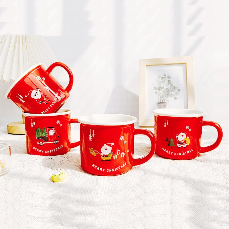 Christmas Christmas Cartoon Ceramics Mug 1 Piece