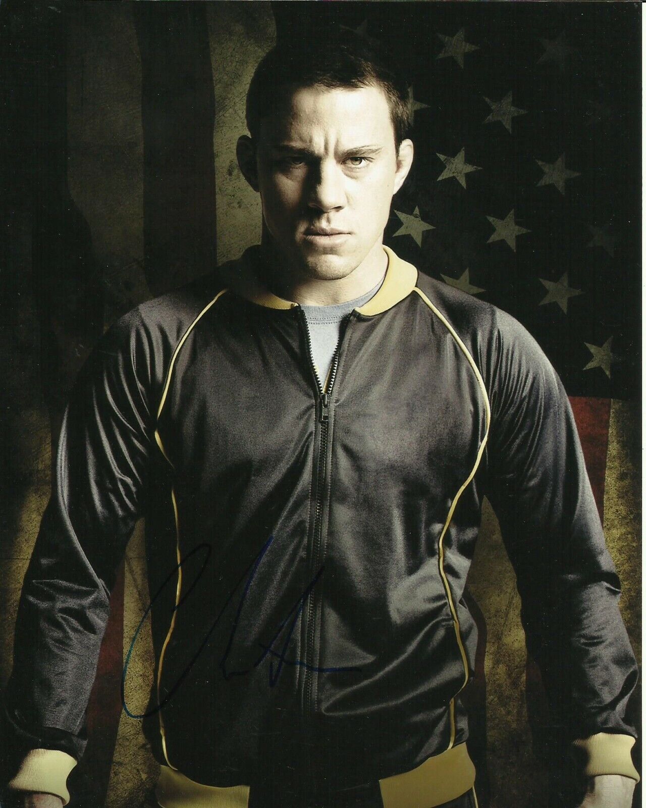 CHANNING TATUM SIGNED FOXCATCHER Photo Poster painting UACC REG 242 FILM AUTOGRAPHS