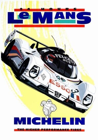 LE MANS POSTER - CAR RACING PROMO - HIGH GLOSS Photo Poster painting POSTER -  POST!