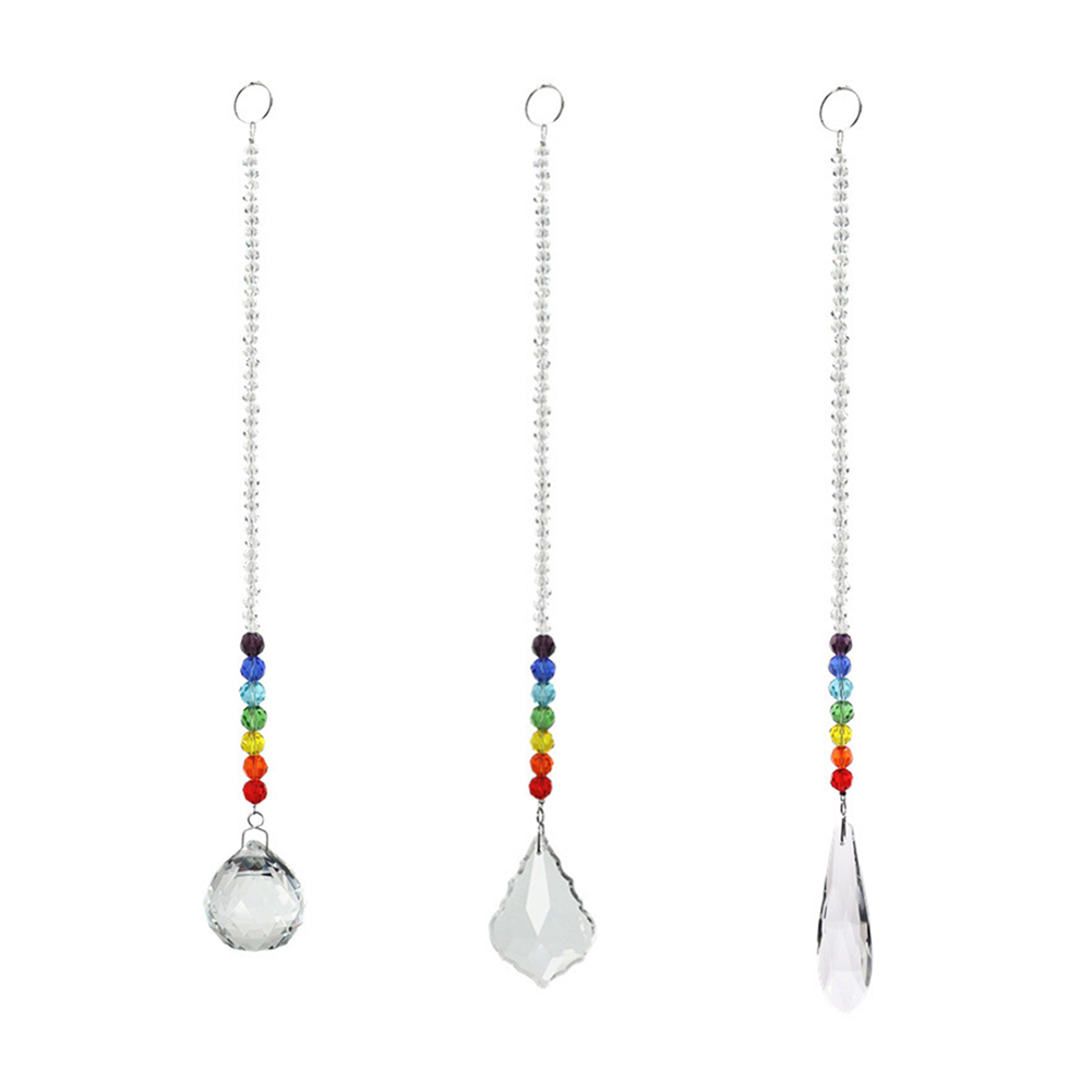 

Crystal Prism Ball Chakra Beads Rainbow Chandelier Wedding Decor, 501 Original