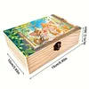 5D DIY Diamond Painting Handmade Wood Storage Box for Home Decor Craft (Cat)