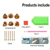 6 pi&egrave;ces dinde vibrateurs DIY peinture en diamant, d&eacute;corations acryliques, pendentifs d&eacute;cor