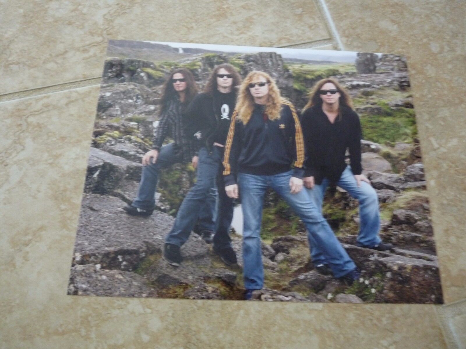 Megadeth Rare Color Band Promo 8x10 Photo Poster painting Dave Mustaine