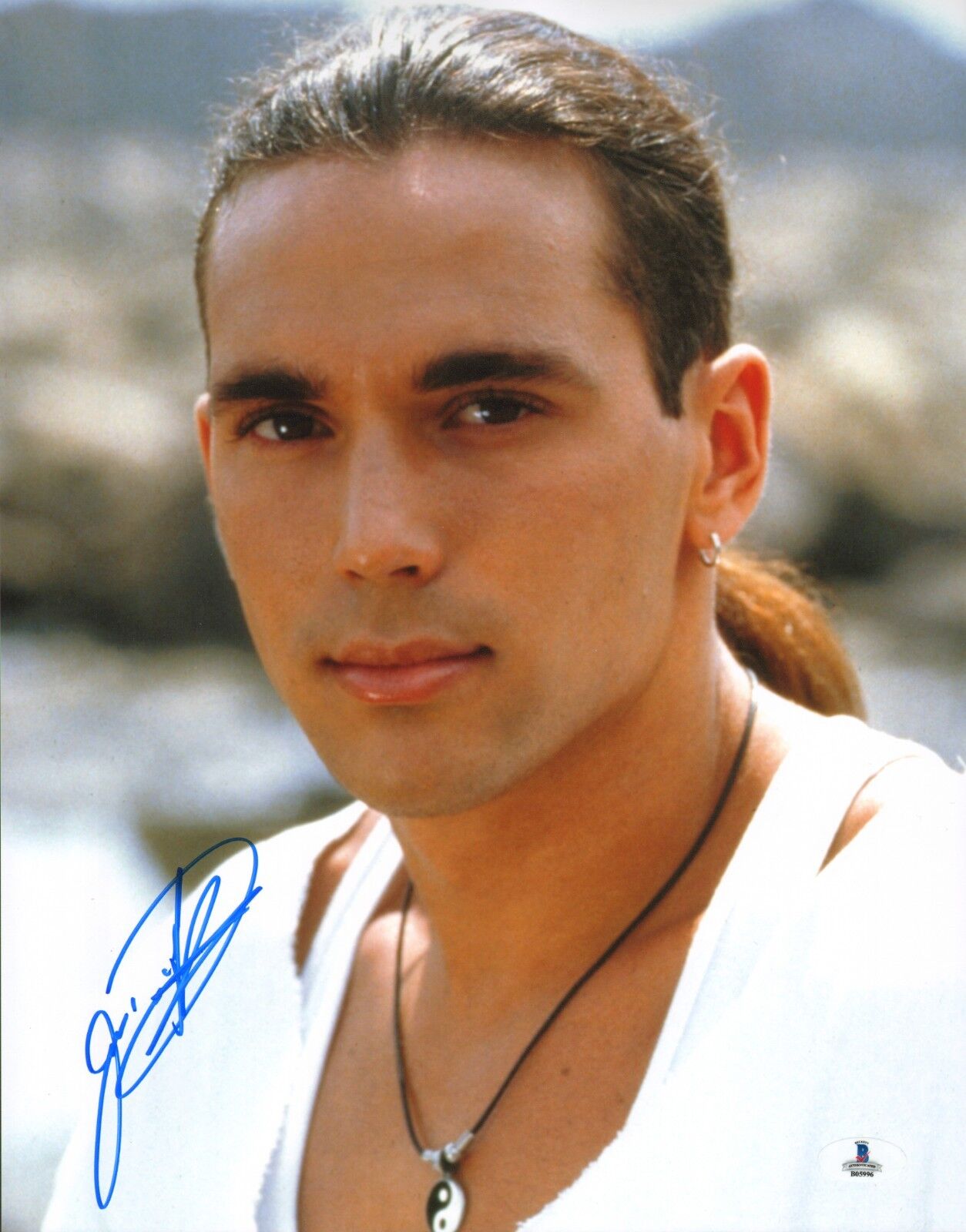 Jason David Frank Signed 11x14 Photo Poster painting BAS COA Mighty Morphin Power Rangers Auto 1