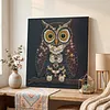 Framed Owl - DIY Button Art Painting Kit for Creativity DIY Pearl Dot Crafts for Gift Home Wall Decor 30*30CM