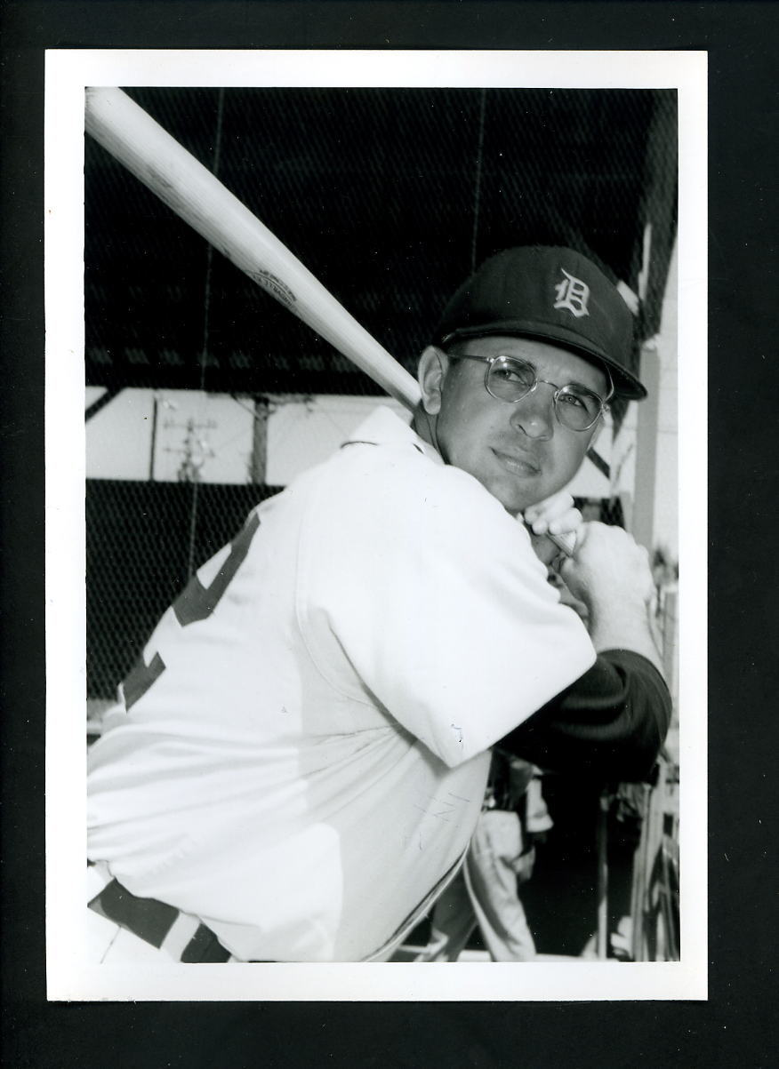 Bill Taylor circa 1957 Press Original Photo Poster painting by Don Wingfield Detroit Tigers