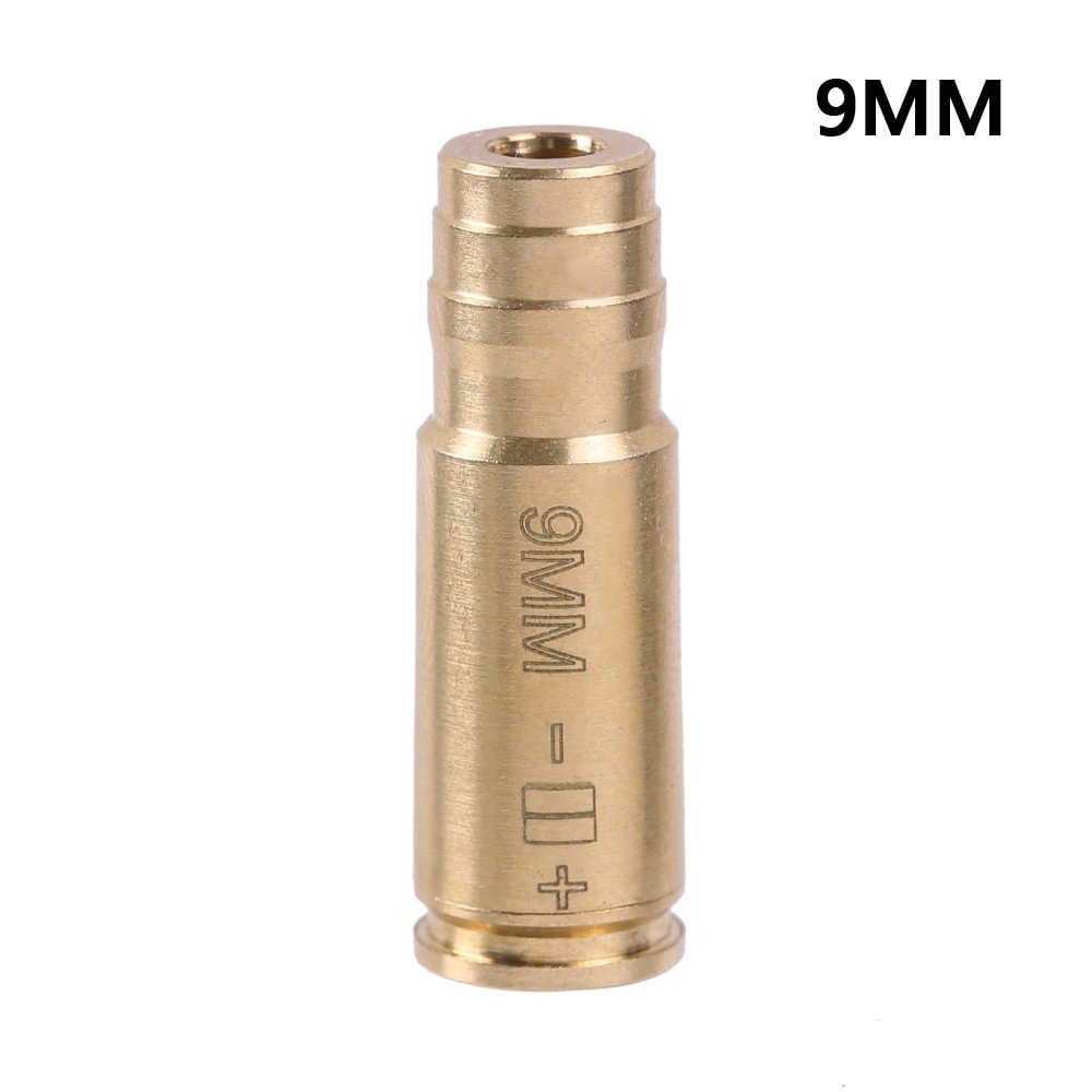 Red Dot Laser Brass Boresighter CAL .223/5.56/9mm/308/7.62/.45/30-06
