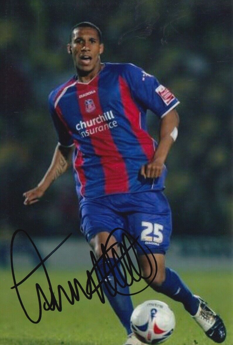 CRYSTAL PALACE HAND SIGNED FITZ HALL 6X4 Photo Poster painting.