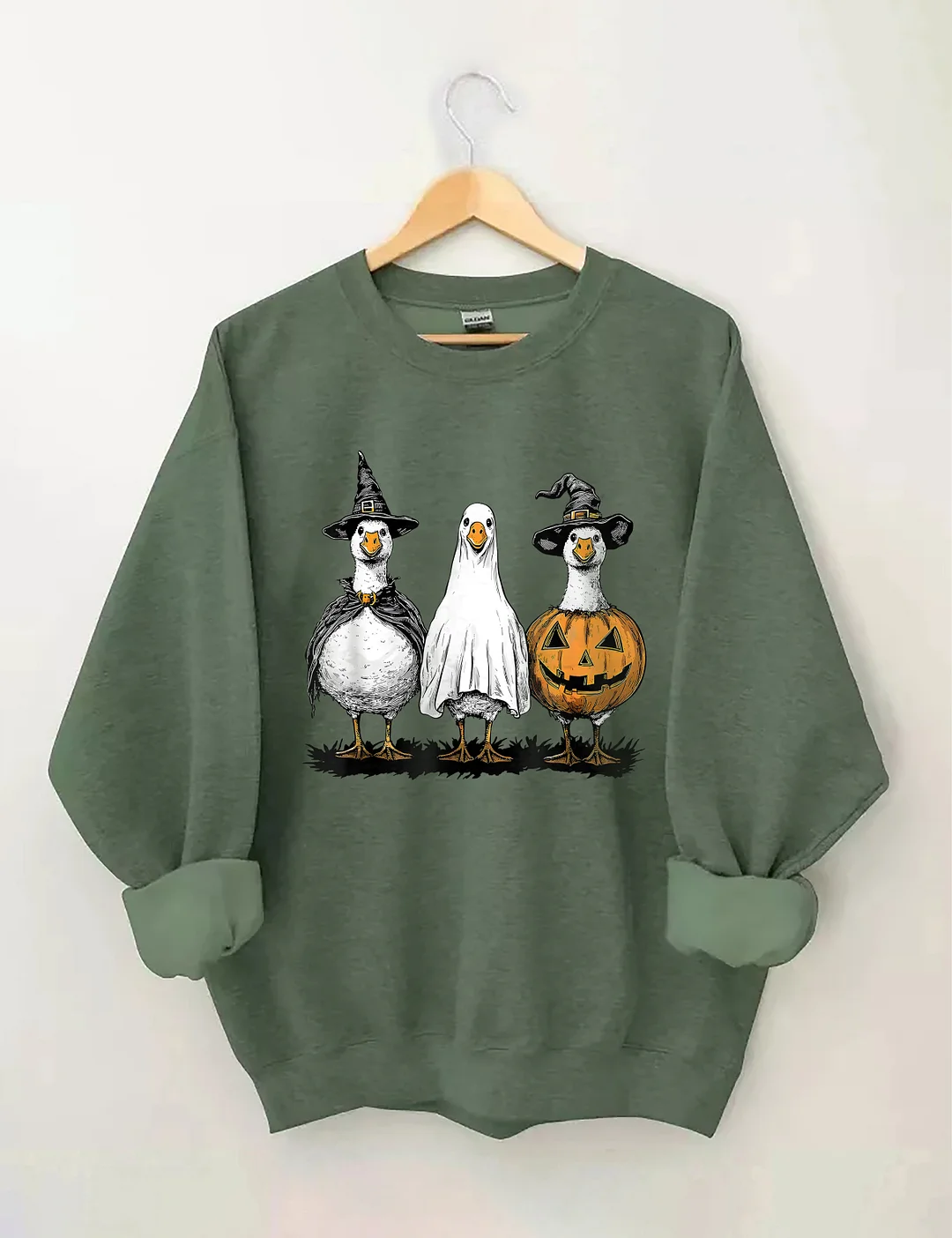 Halloween Cute Duck Ghost Sweatshirt