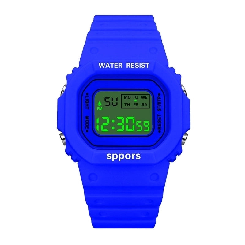 Casual Solid Color Buckle Electronic Men’s Watches