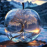 Frozen Apple - Diamond Painting