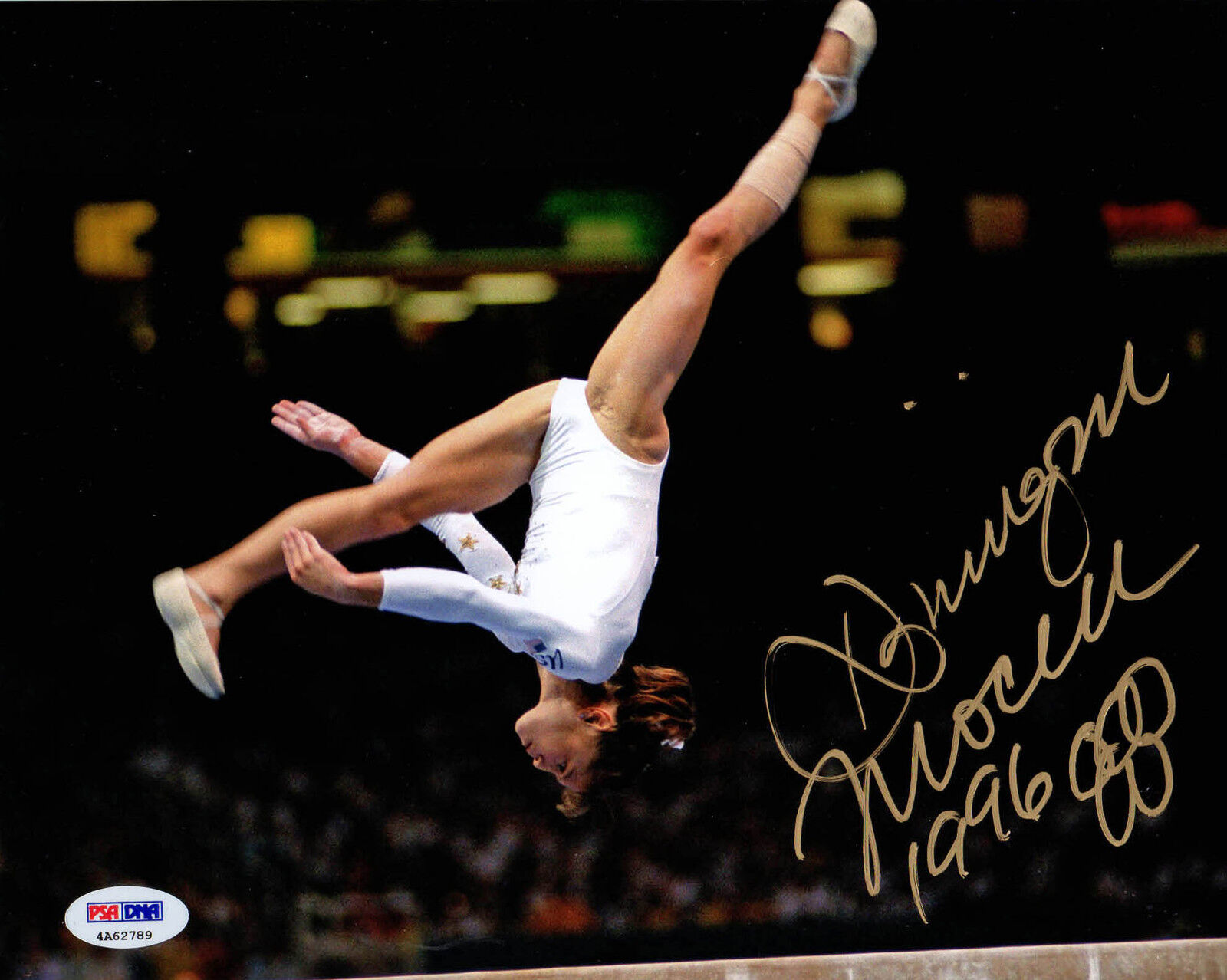 Dominique Moceanu SIGNED 8x10 Photo Poster painting +1996 Gold Gymnast Olympics ITP PSA/DNA