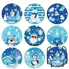 8pcs DIY Diamond Painting Coaster Kit With Holder - Winter Snow