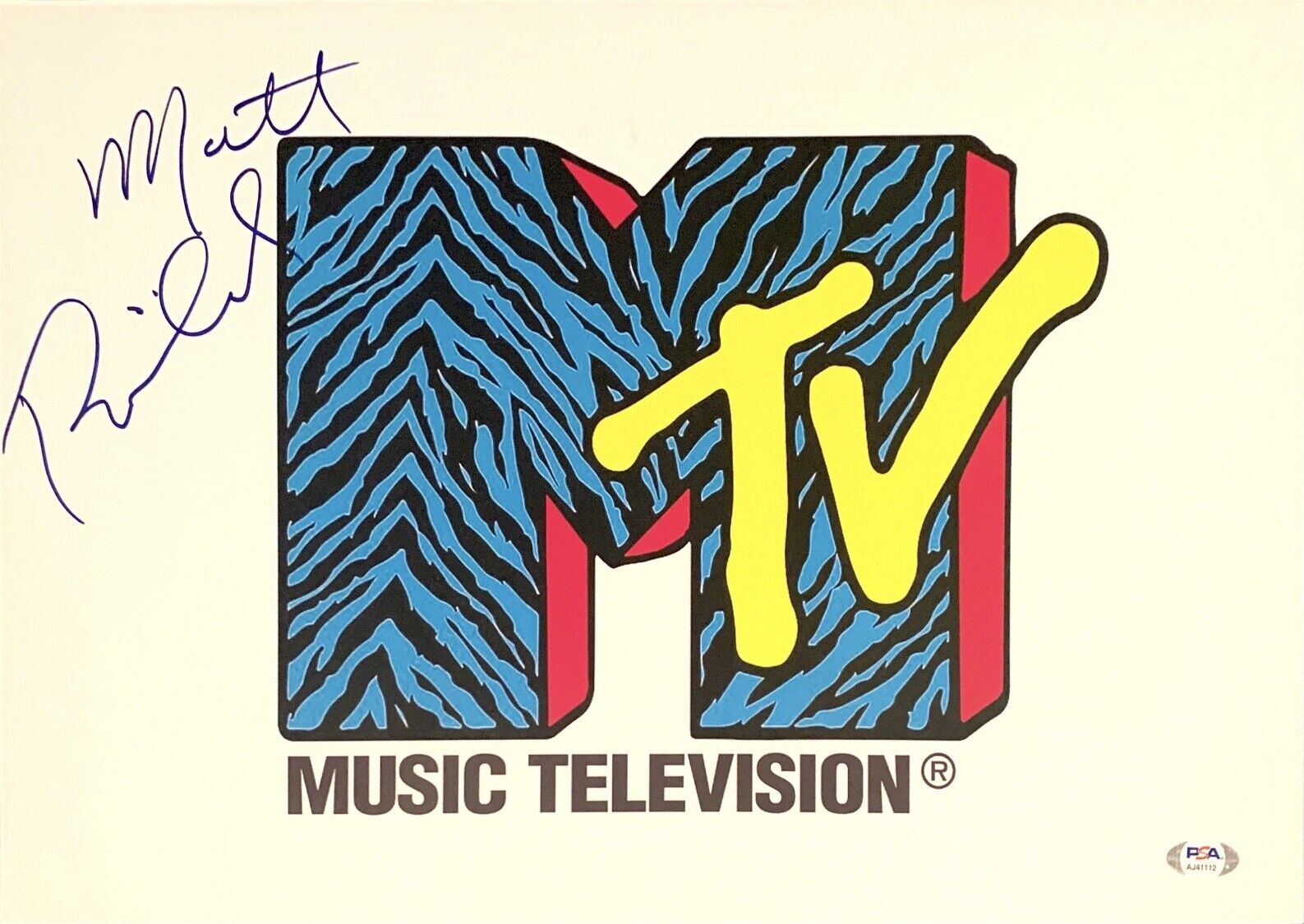 Matt Pinfield Signed 12x18 Photo Poster painting MTV VH1 VJ PSA AJ41112 Autograph