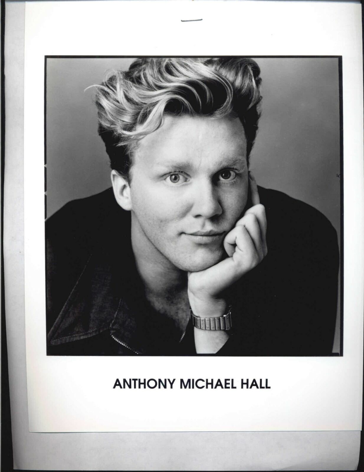 Anthony Michael Hall - 8x10 Headshot Photo Poster painting with Resume - Breakfast Club