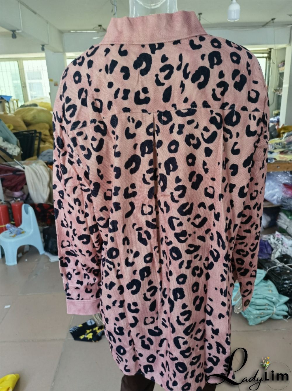 Women Fashion Casual Leopard Print Jacket