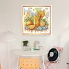 Vitamin C Drink-14CT Stamped Cross Stitch 17*17cm/6.69*6.69in tapestrymarket