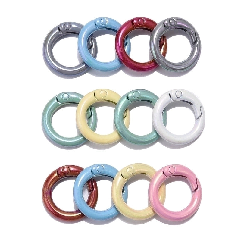 Basic Round Alloy Plating Unisex Bag Pendant Keychain