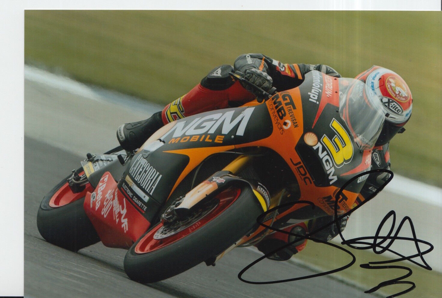 Simone Corsi Hand Signed 7x5 Photo Poster painting NGM Mobile Racing Speed Up Moto2 MotoGP.